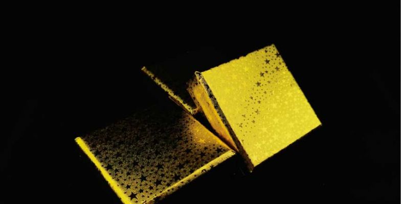 กล่องจั่วปังหุ้มกระดาษฟอล์ยดาวทอง