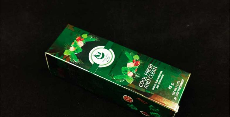 กล่องยาสีฟันพิมพ์กระดาษฟอล์ย 3