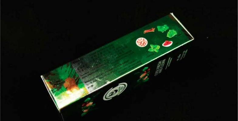 กล่องยาสีฟันพิมพ์กระดาษฟอล์ย 6